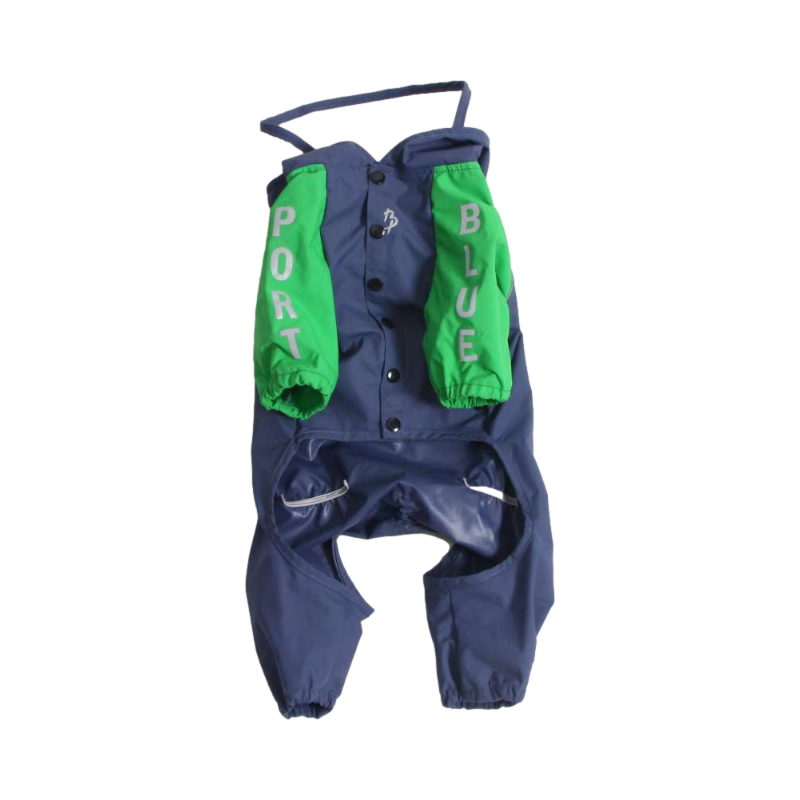 Blue Port Waterproof Dog Raincoat, Adjustable & Reflective Design, Lightweight Pet Rain Clothes with Hood (Three Colors Available)