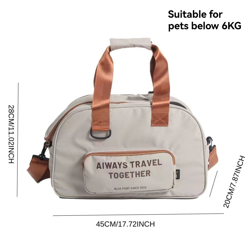 23 Autumn and Winter Season Soft-Sided Small Dog or Cat Carrier, Airline Approved Pet Carrier with Storage Pockets