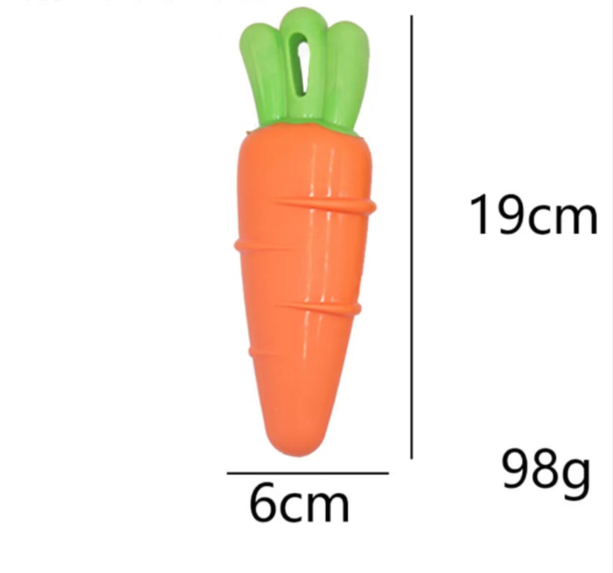 Squeaky Vegetable Shape Dog Toy, Food-safe TPR material. Interactive Dog Toy for Chew & Fetch