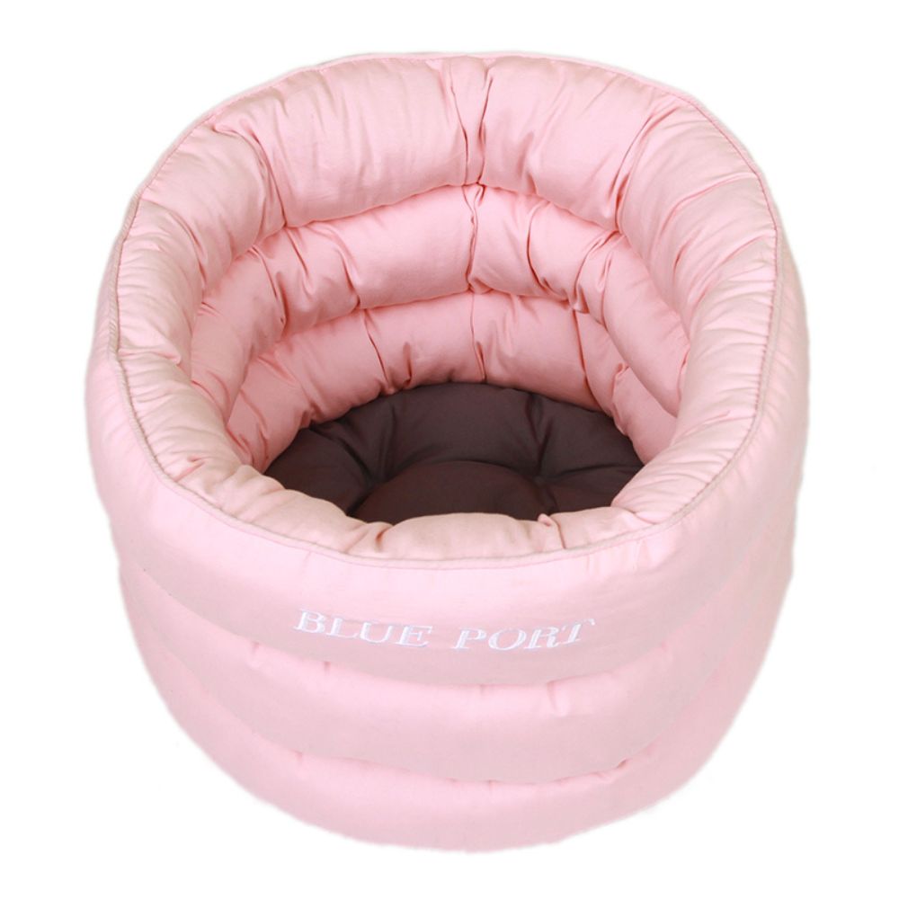 Blue Port Pink Pet Bed, Cozy Cat Bed, Toilet Shape, Super Soft and Warm