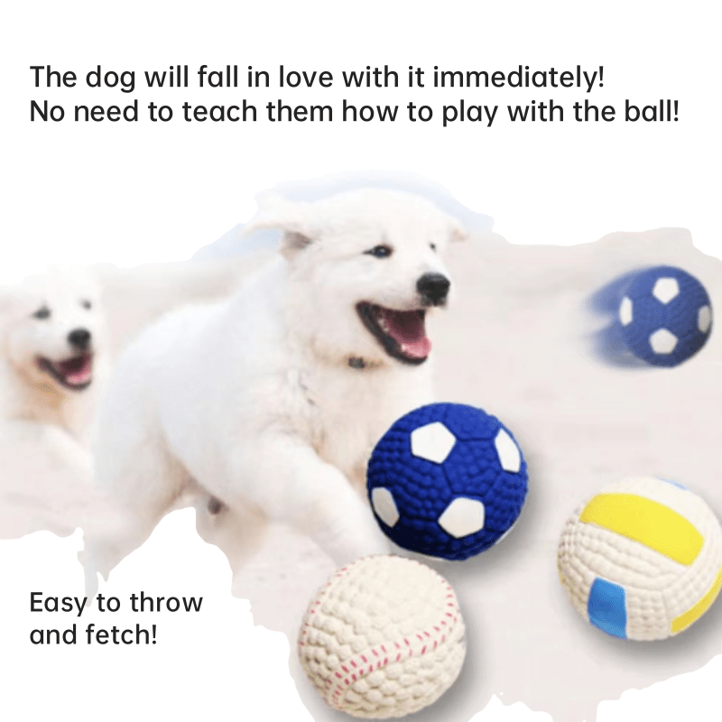 Squeaky Football Dog Toy, Latex Floating Dog Ball Toy for Interactive Chew & Fetch