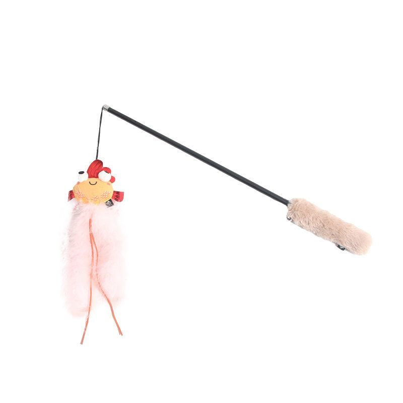 Crab Shape or Octopus Shape Cat Wand Toys, Cat Wands Containing Catnip, Cat Toys for Indoor Play with Pets