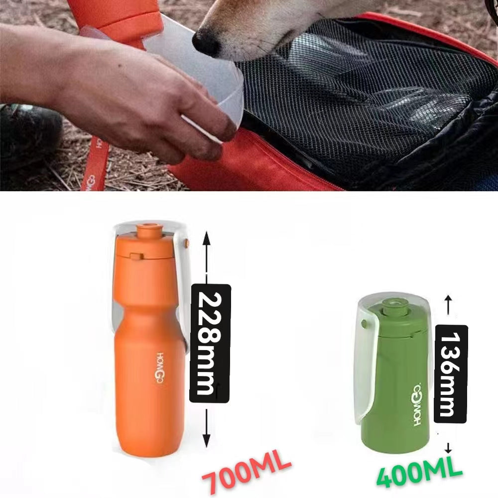 Portable Dog Water Bottle-Puppy Water Dispenser with Drinking Feeder