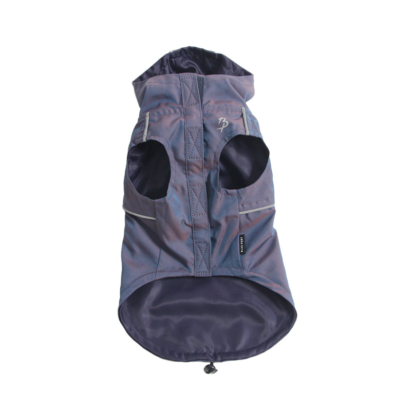 Waterproof Reflective Printed Hooded Sleeveless Dog or Cat Trench Coat