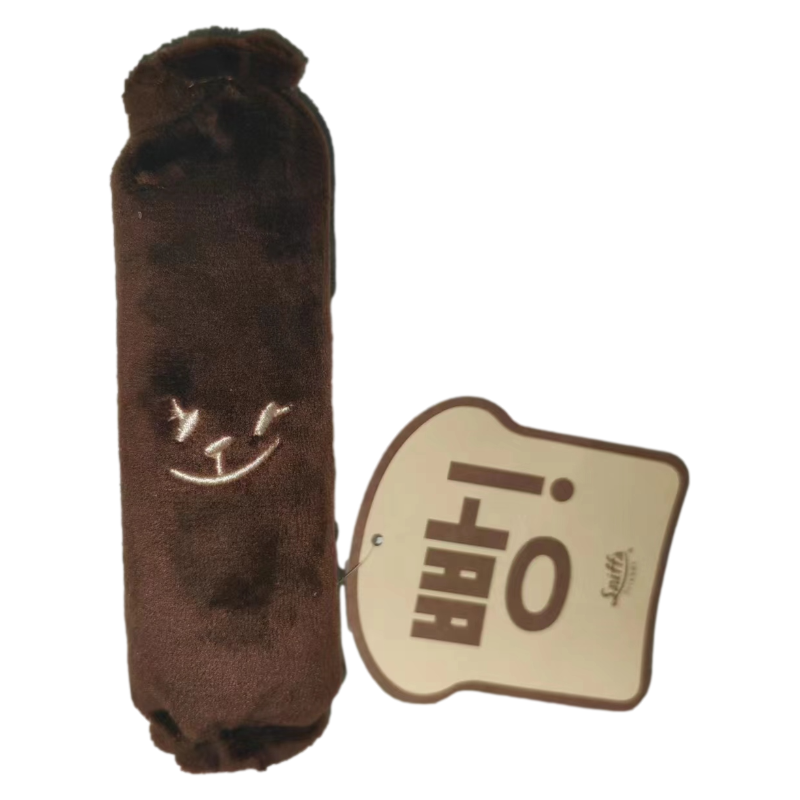 Plush Dog Chew Toys with Squeakers Inside and with Innovative Design of Bread or Sausage Shape