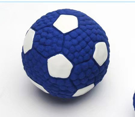 Squeaky Football Dog Toy, Latex Floating Dog Ball Toy for Interactive Chew & Fetch