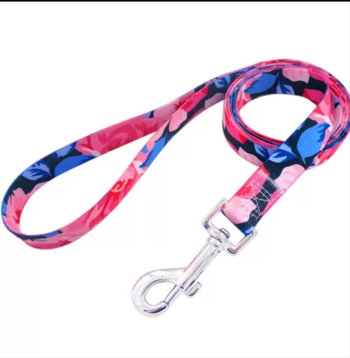 Dog Collar and Leash Set, Adjustable Pet Collar with colorful Bohemian Style or Folk Style for Small/ Medium/ Large Dogs