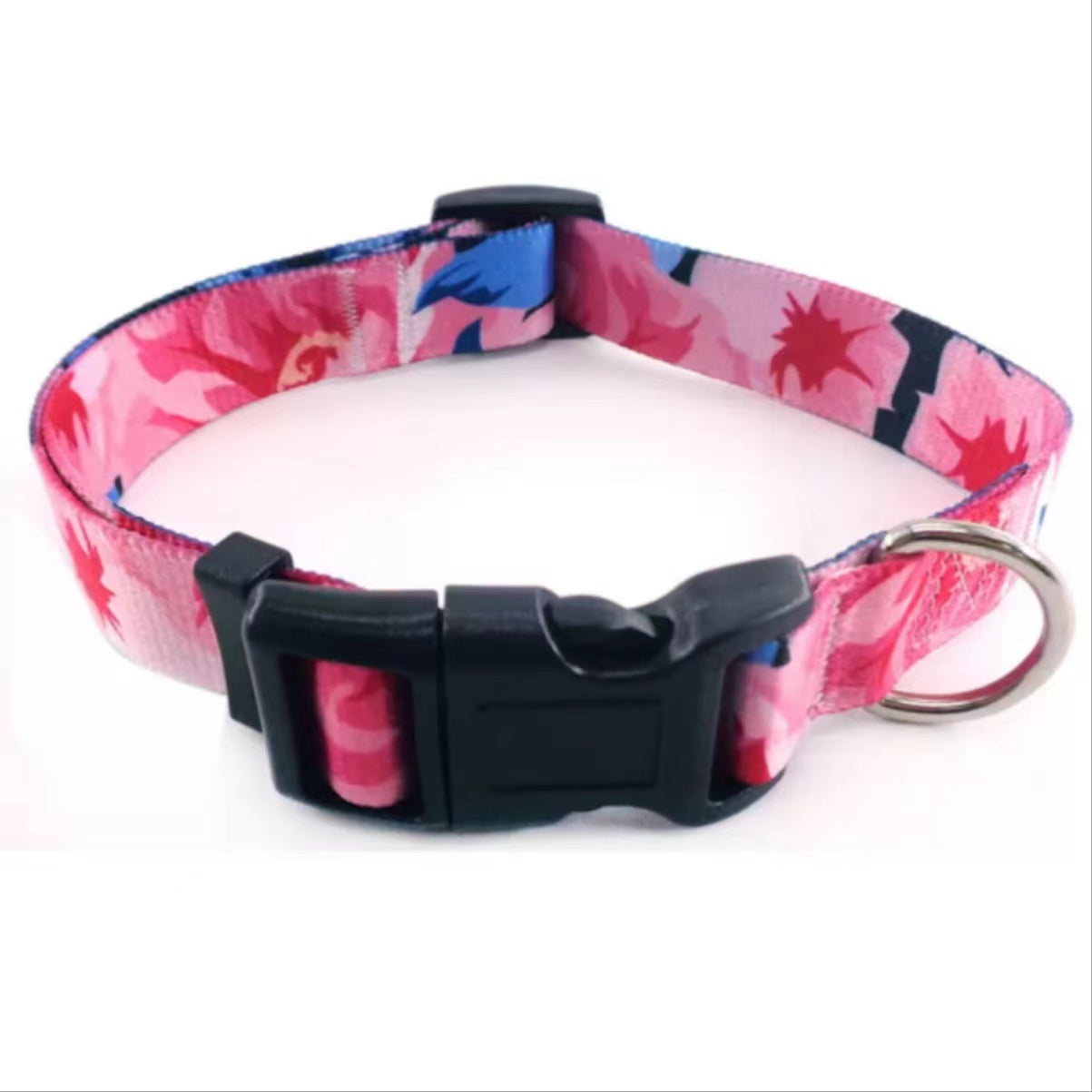 Dog Collar and Leash Set, Adjustable Pet Collar with colorful Bohemian Style or Folk Style for Small/ Medium/ Large Dogs